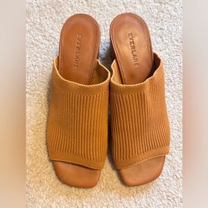 Everlane Glove Mule Heels, Tumeric Yellow